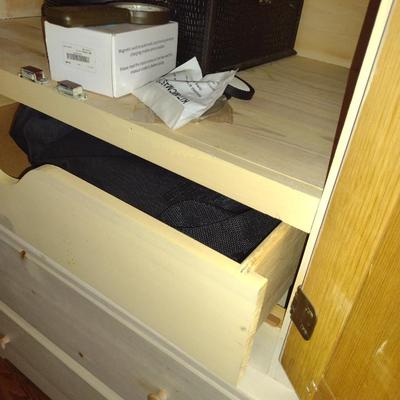 Wooden Wardrobe/ Storage Cabinet (No Contents)