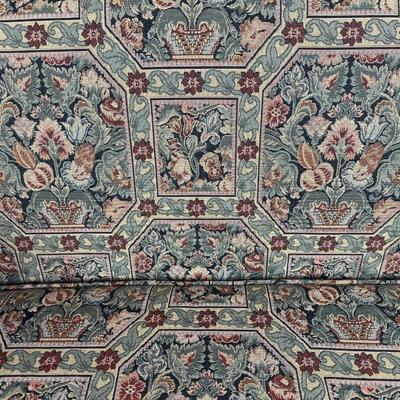 Vintage Mahogany and Fabric Loveseat