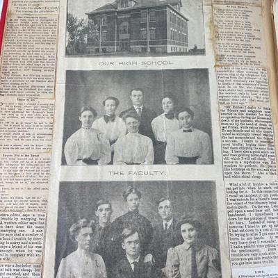 Vintage prints and scrapbook