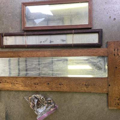 3 vintage mirrors including hooks