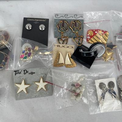 Cuff bracelets and post earrings