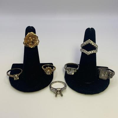 14K & 925 Ring Assortment with Diamonds (ST-HS)