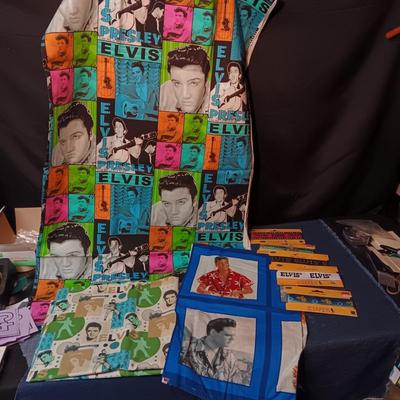 ELVIS PRESLEY SEWING MATERIAL AND RIBBON