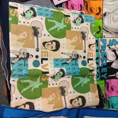 ELVIS PRESLEY SEWING MATERIAL AND RIBBON