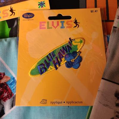 ELVIS PRESLEY SEWING MATERIAL, RIBBON AND PATCH