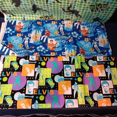 ELVIS PRESLEY SEWING MATERIAL AND RIBBON