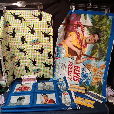 ELVIS PRESLEY SEWING MATERIAL AND RIBBON