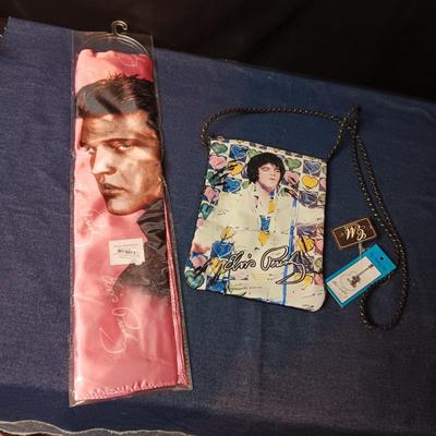 NEW ELVIS PRESLEY SCARF AND PURSE