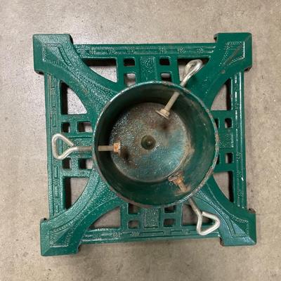 Vintage Christmas lights and tree base