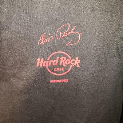 ELVIS PRESLEY HARD ROCK CAFE T-SHIRT & GRACELAND MUSCLE SHIRT BOTH LARGE