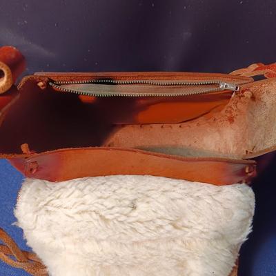 VERY UNIQUE LEATHER TOOLED PURSE WITH SADDLE