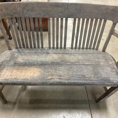 Antique wooden bench