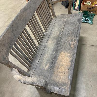 Antique wooden bench