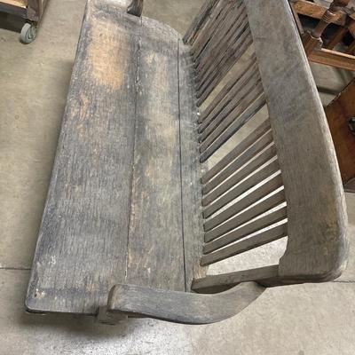 Antique wooden bench