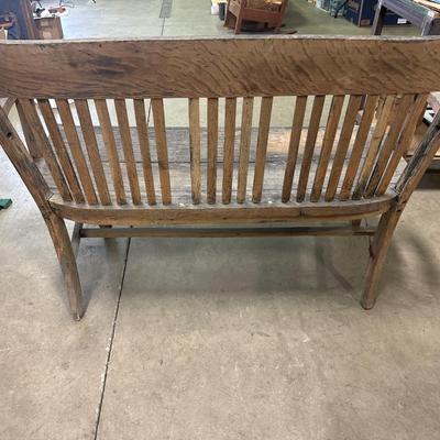 Antique wooden bench