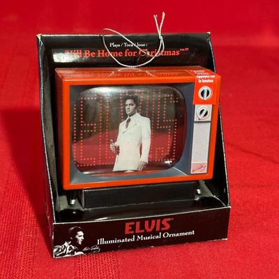 ANIMATED AND ILLUMINATED ELVIS ORNAMENTS