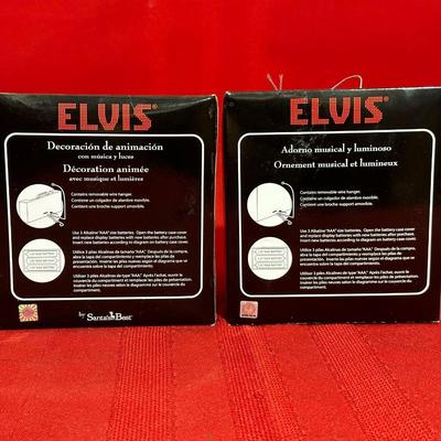 ANIMATED AND ILLUMINATED ELVIS ORNAMENTS