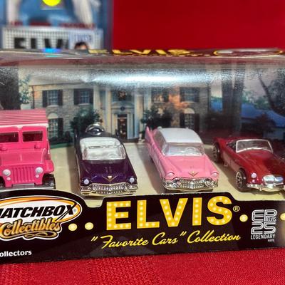 MATCHBOX ELVIS FAVORITE CARS AND ELVIS FIGURE