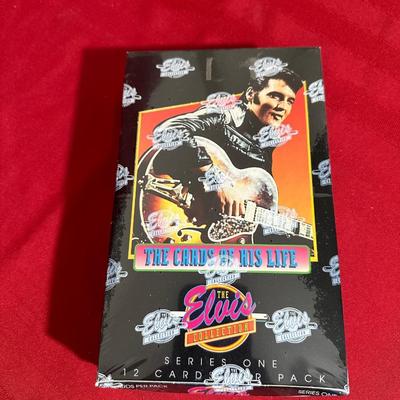 ELVIS METALLIC COLLECTORS CARDS, ELVIS THE CARDS OF HIS LIFE AND STICKERS