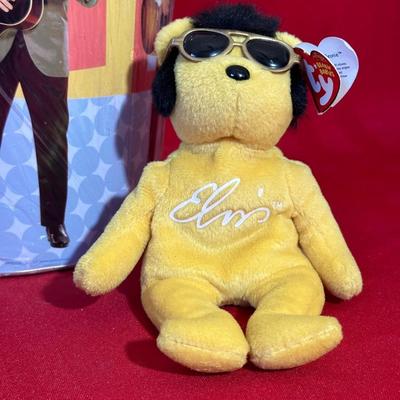 ELVIS TY BEANIE BABIES AND THROW BLANKETS