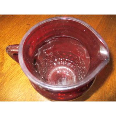 Anchor Hocking Ruby red pitcher