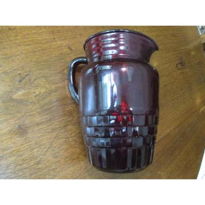 Anchor Hocking Ruby red pitcher