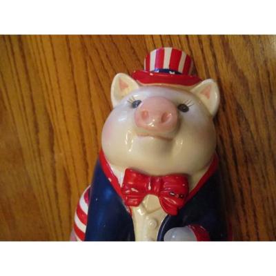 Mudpie Patriotic coin piggy bank