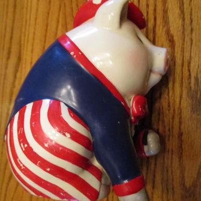 Mudpie Patriotic coin piggy bank