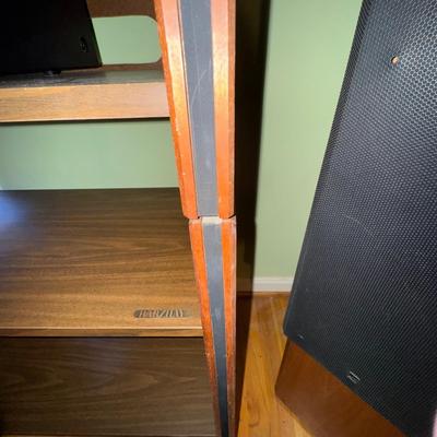 736 Vintage Barzilay Stereo Wooden Open Cabinet