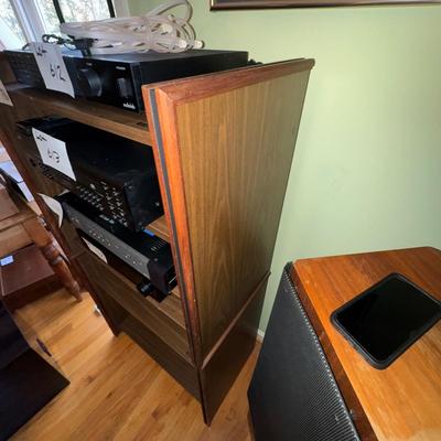 736 Vintage Barzilay Stereo Wooden Open Cabinet