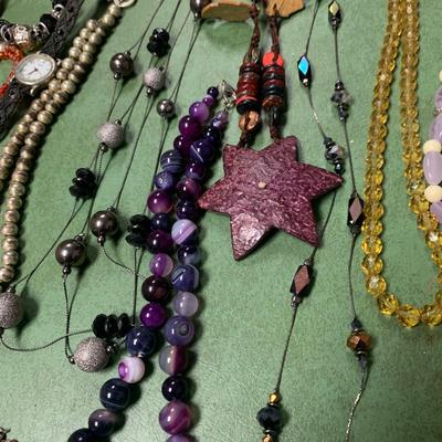 Large Collection of Beaded Necklaces plus Cuff Bracelets & More (ST-HS)