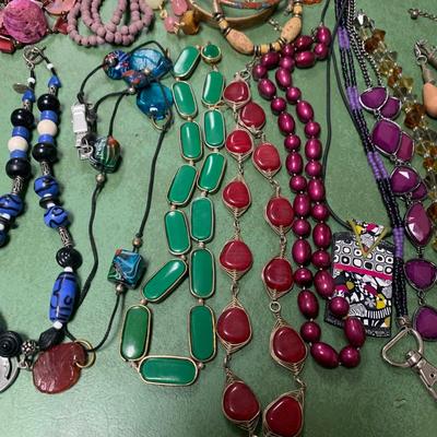 Large Collection of Beaded Necklaces plus Cuff Bracelets & More (ST-HS)
