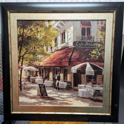 Cafe Berlotti by Brent Heighton Framed Art 42" Square  $250