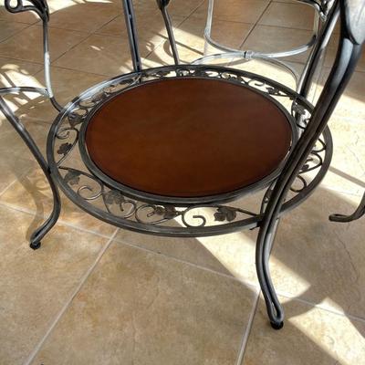 Glass Top Circular Dining Table