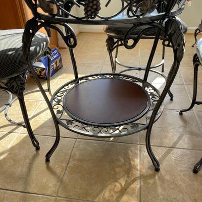 Glass Top Circular Dining Table