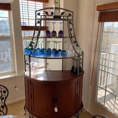 Beautiful Home Bar with Storage
