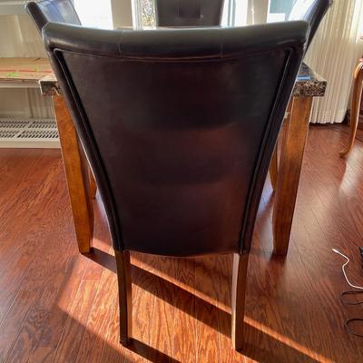 Marble Top Dinning Table & 4 Chairs