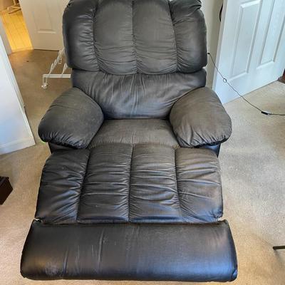 Faux Leather Upholstered Manual Recliner