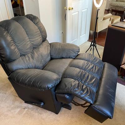 Faux Leather Upholstered Manual Recliner
