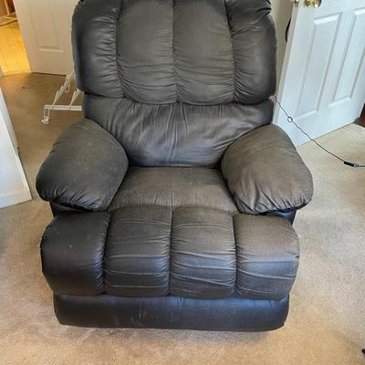 Faux Leather Upholstered Manual Recliner
