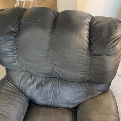 Faux Leather Upholstered Manual Recliner