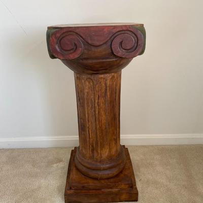 Decorative Wooden Column Pedestal/ Plant Stand