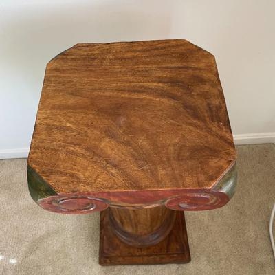 Decorative Wooden Column Pedestal/ Plant Stand