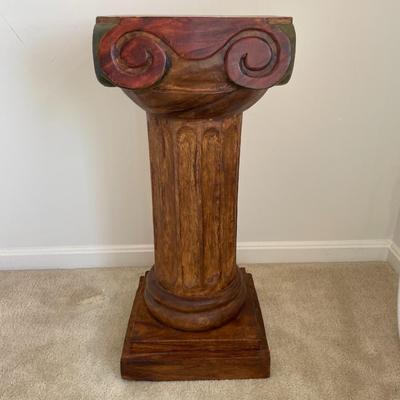 Decorative Wooden Column Pedestal/ Plant Stand