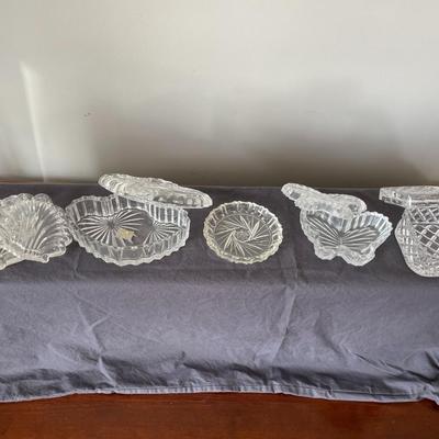 Lot of Glass Decorative Trinket Dishes