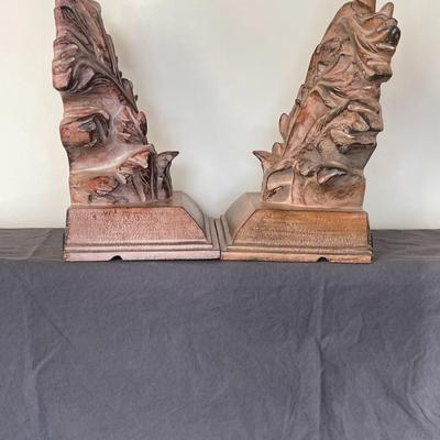 Floral and Leaf Carving Wall Sconces