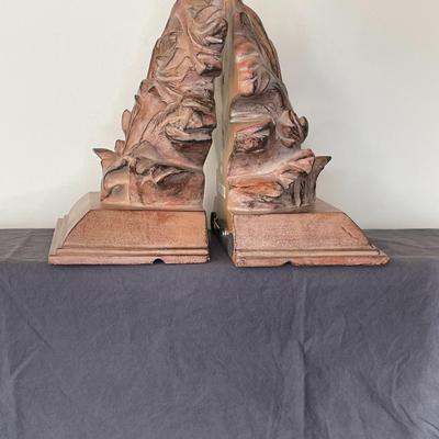 Floral and Leaf Carving Wall Sconces