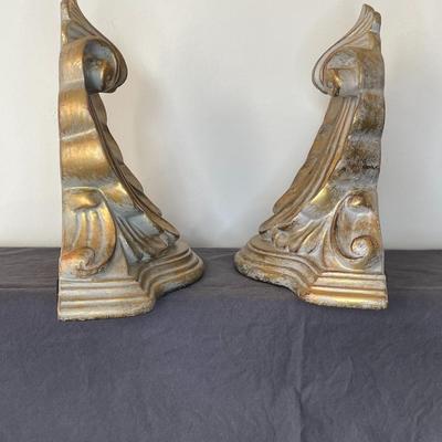 Golden Carved Wall Sconces