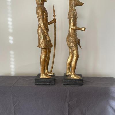 Golden Egyptian Statues
