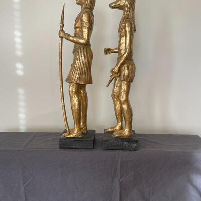 Golden Egyptian Statues